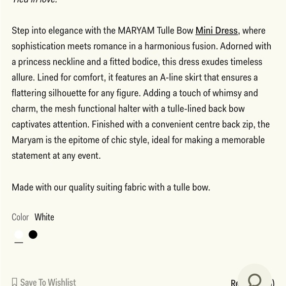 Meshki White Mini Dress - Picture 2 of 6